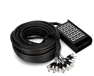 Adam Hall Cables K 20 C 50 - Manguera de Cable con Cajetín de Escenario 16/4 50 m