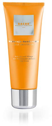 Baehr Handcreme Maracuja mit Passionsblumenöl und Urea, Schutz, und Pflege, 75 ml