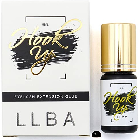 LLBA Eyelashes Glue for Professional - Clear & Black Adhesive | Multi Selctions for Drying Time 0.5-3 Sec | 0.17fl.oz - 5ml | Extra Strong Adhesive for Lash Extensions | Retention 7-8 Weeks (Hook-Up)