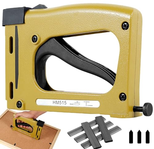 Grapadora Tapiz Manual para Herramientas de Encuadre Foto Clavadora con 2000 Grapas de Hoja Grapadora Tapiz Ajustable para Enmarcar Pinturas e Imágenes de Artista