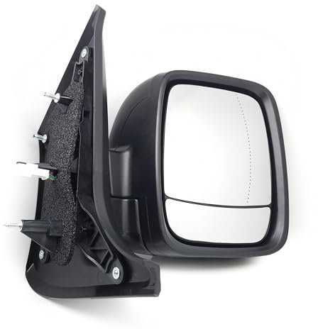 BSSTORE Specchietto Retrovisore Esterno Nero per VIVARO B, TRAFIC III del 2014 | NV300, TALENTO del 2016 con Regolazione Elettrica (Destro - Lato Passeggero)