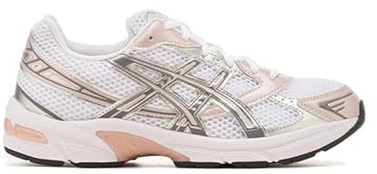 ASICS Damen Gel-1130 Sneaker, Weiß Neutrales Rosa, 41.5 EU