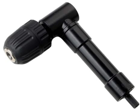 Mandrino autobloccante ad angolo retto a 90 gradi per trapano a percussione, adattatore per batteria elettrico, adattatore angolare