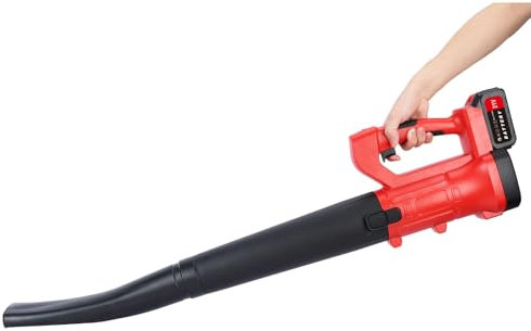 nawoefii Souffleur Batterie, Souffleuse à Feuilles sans Fil, Souffleur Feuilles sans Fil avec 2 Batterie et Chargeur, Souffleuse à Feuilles Aliendie par Batterie, 6 vitreux A