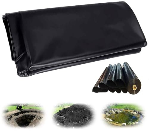 uofgcru Revestimiento De Estanque De PVC, Estanque 11×11.5m Prefabricado Grande, Lona para Piscina y Jardín, Revestimiento Duradero para Fuentes, Arroyos y Cascadas