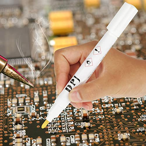 FTVOGUE Rosin Flux Pen, Low Solids Lod Flux för Solcellspaneler, PCB och SMD-anslutningar, 13 Cm med Enkel Applicering och Mångsidig Användning