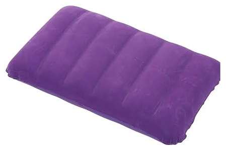 Large Inflatable Head Rest Cushion Rectangle Pillow For Back And Sitting Ease Health Home - Blow up Cushion for Travel and Camping - Soft and Comfortable (Navy Blue) (1, Purple, One Size)