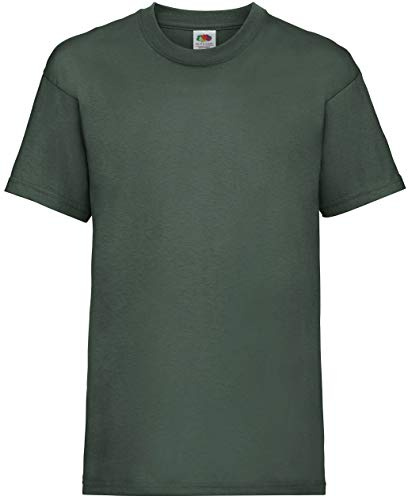 Fruit of the Loom Childrens/Kids Original Short Sleeve T-Shirt (7-8 Years) (Bottle Green)