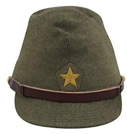 Militaryharbor Gorra de campo de oficial del ejército japonés de la IJA de la Segunda Guerra Mundial, Verde Oliva, M