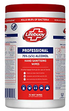 Lifebuoy Professional Hand Wipes (75 Sheets)