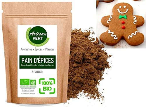 Pain d'épices Préparation Traditionnelle ★ Délicieux mélange St Nicolas, Recette Maison ★ tradition Noël ★ 100G