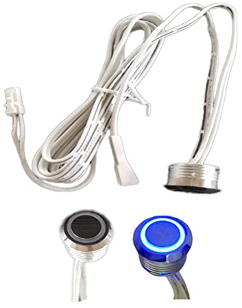 Smart Touch Sensor Dimmer Switch DC 12-24V 60W LED Dimmer Control On/Off Switch Mirror Touch Dimmer Switch with Cable & Dupont Connector
