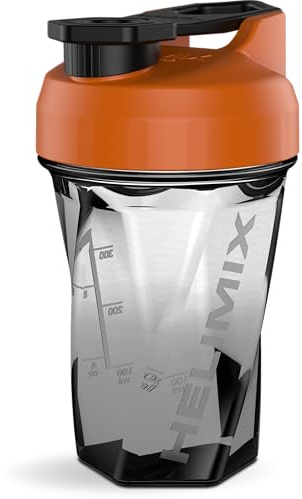 HELIMIX 2.0 Vortex Protein Shaker 500 ml (20 oz) - bärbar, läckagesäker, sportshakerflaska för protein och smoothie - ingen blandningsboll, vispar och klumpar - diskmaskin