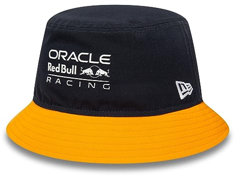 New Era Red Bull Racing F1 Repreve Fischerhut, Unisex, umweltfreundlich, hergestellt mit bis zu fünf Plastikflaschen, Marineblau / Orange, beige, Small