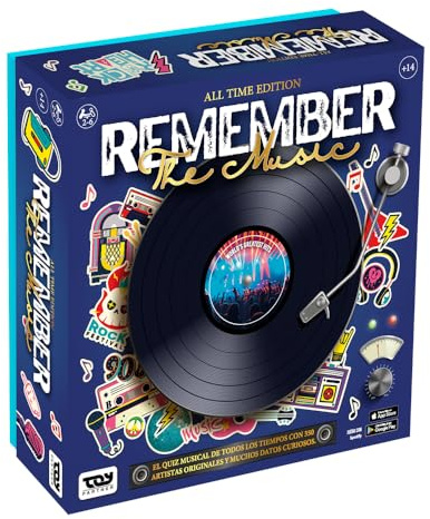 Remember The Music - Juego de Mesa Musical Interactivo en Español | Trivia de Canciones, Retos y Adivinanzas Musicales | Party Game Divertido para Amigos, Familias y Fiestas