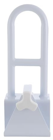 Asidero para bañeras, para personas mayores, personas con movilidad reducida y discapacitados, capacidad de carga de 136 kg, color blanco