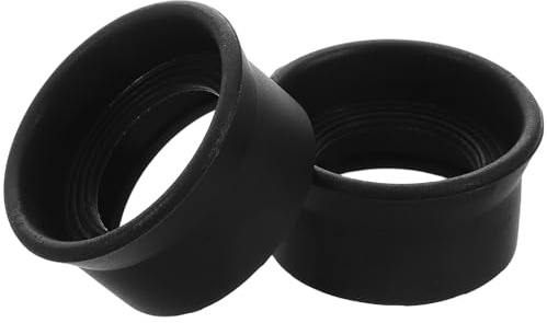 WHAMVOX 2pcs Rubber Eyepiece Covers for Microscope Accessories and Binoculars Anti-glare Eye Occluders Comfortable Rubber Eyepiece Guards for Eye Protection