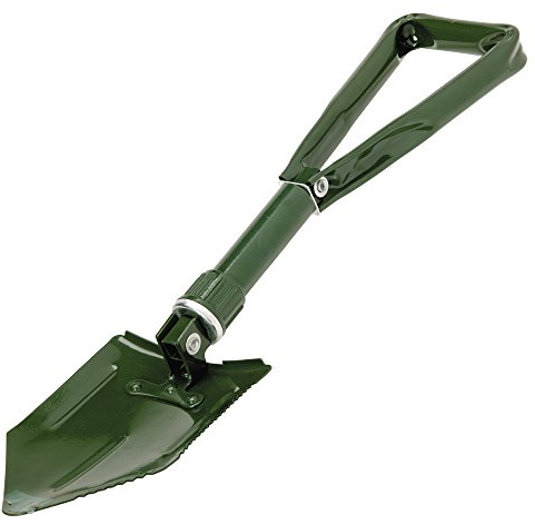S SUMEX Pala Metálica Plegable con Bolsa de Almacenaje Fácil de Usar y Rápida de Desplegar