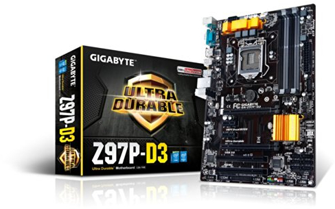 Gigabyte GA-Z97P-D3 Motherboard (ATX VGA, SND, GLN, U3 SATA, 6GB, DDR3 Speicher)