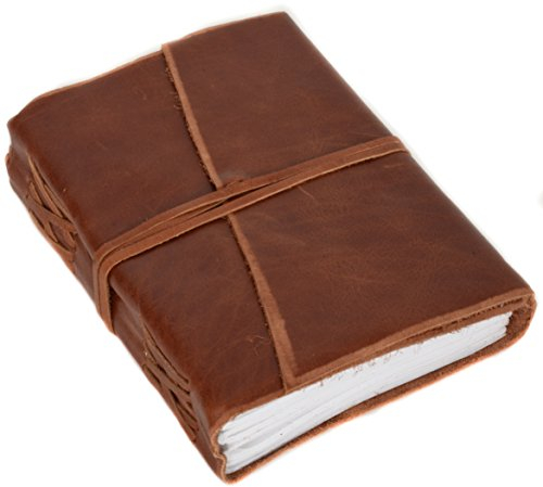 Gusti Buch Leder - Lucia Fotoalbum Notizbuch Tagebuch Poesiealbum DIN B6 Braun