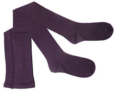 Weri Spezials - Collant da donna in lana, lisci, colore: Prugna Prugna 44-46