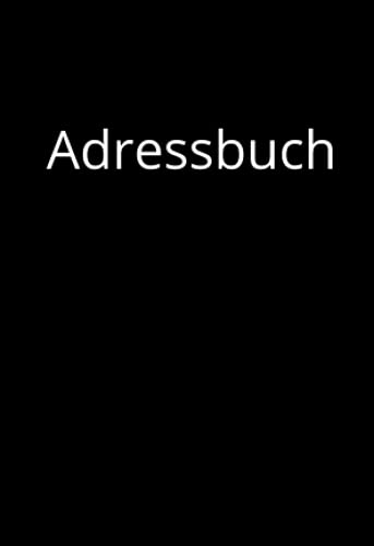Telefonbuch Adressbuch: klein A6 mit Register A-Z, Kontaktbuch für über 300 Kontakten, Deutsch, Schwarz