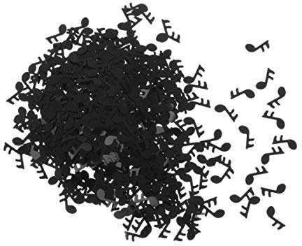 Gadpiparty 1 Packung Musiknotiz- Dekorationen. Alles Zum Geburtstag Konfetti. Noten Streuteile Hochzeit Schwarzer Küchentisch Musik Konfetti Zubehör Für Musikpartys Blitz Baby Partybedarf