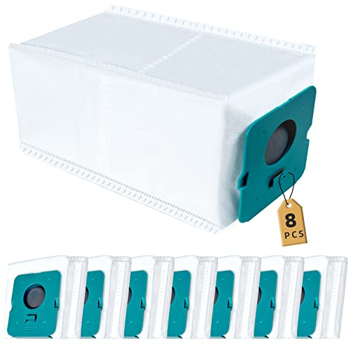NIXOOT 8 Stück VCA-ADB952 Staubbeutel für Samsung Bespoke Jet Pro Extra/Complete Extra/complete/Pet Akku Handstaubsauger Clean Station, 2.5L große Kapazität beutel All in One Clean Station Ersatzteile