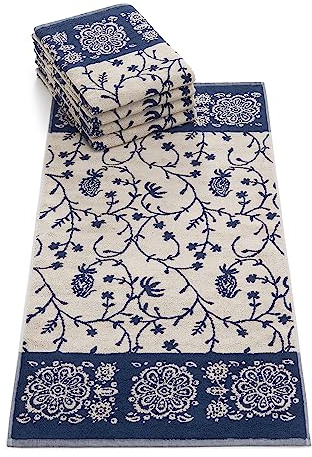 Bassetti Brenta Duschtuch aus 100% Baumwolle in der Farbe Blau B1, Maße: 70x140 cm - 9326109