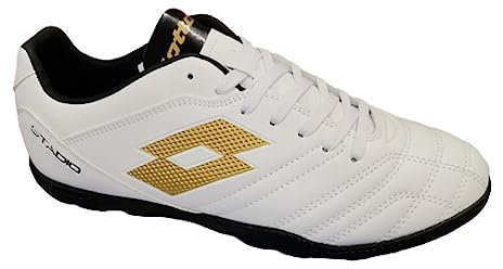 Lotto Estadio 705 TF Futsal, All White Light Platino, 38 EU