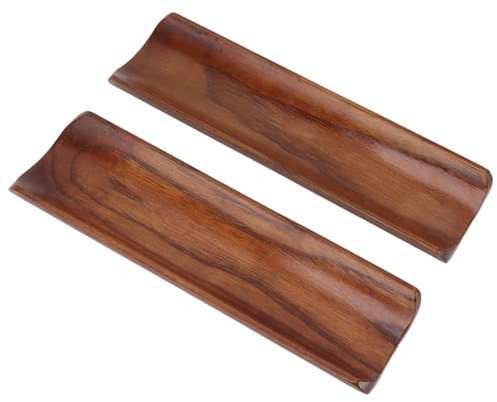 Zerodis 2PCS Sushi Plate Long Rectangle Wood Japanese Serving Platter for Cracker Party Style, Zerodisq387a9d2r0