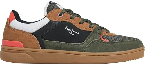 Pepe Jeans Kore Skate Chaussures en Cuir Vert