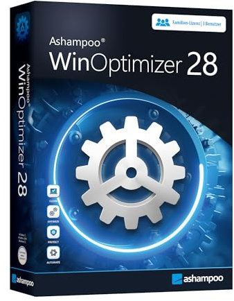 WinOptimizer 28 - 3 USER Lizenz - Tuning für Windows 11 10 - unbegrenzte Laufzeit - Sicher, Sauber, Schnell