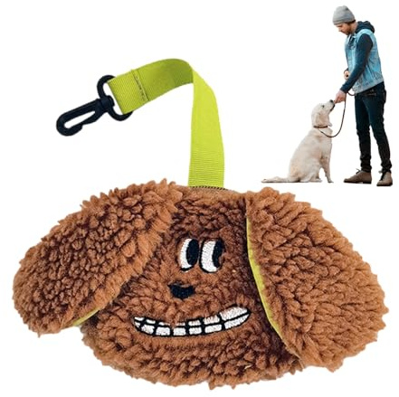 Genérico Dispensador De Bolsas para Excrementos De Perros – Soporte para Bolsas De Excrementos con Cremallera Recargable, Portabolsas para Perros Pequeños | Accesorio De Viaje Portátil para Caminar C