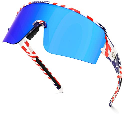 FMY Polarized Cycling Glasses Sports Sunglasses,UV400 Protection Eyewear Baseball Running Fishing for Men Women Youth