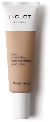 Inglot Playinn YSM Creme Foundation Flüssiges Make-Up, Hautton-Anpassung Foundation, Natürliches und Mattes Aussehen, Seidige Glätte, für Jeden Hauttyp, 30 ml : 50