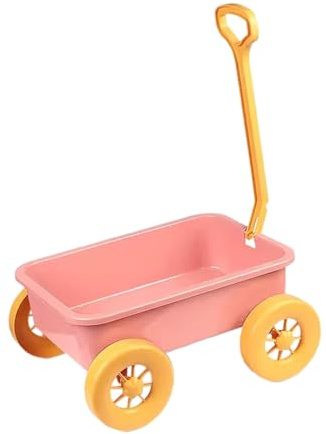 MagiDeal Jouet de Chariot de Jeu de Simulation, Chariot de Jouet de Sable d'été, motricité pour Le de Plage d'été intérieur, Rose