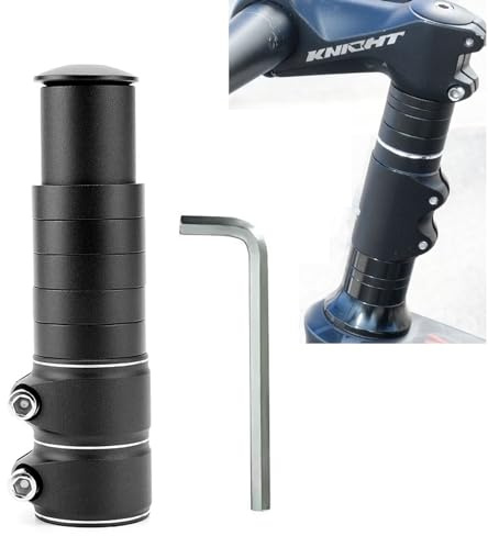 Mrracxy Rehausse Potence VTT Potence de Guidon, Adaptateur de Hauteur pour Guidon de vélo 28,6 mm/13,6 x 2,86 cm, Potence de vélo 31,8 mm x 120 mm, Potence de Guidon réglable pour la Conduite