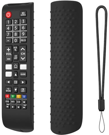 Fiorky Funda Protectora de Silicona for Mando a Distancia Sam-Sung Smart TV BN59-01315A 01315B, Funda remota Antideslizante a Prueba de Golpes,Funda Protectora for Controlador con cordón