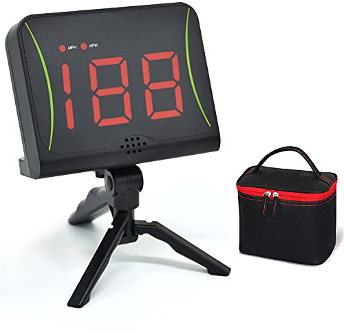 OYE Radar di velocità da baseball, radar di velocità di calcio, sensori di velocità softball Attrezzatura da allenamento con radar in piedi senza misurazioni, Pistole di velocità di lancio