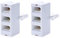 2 Pcs BT Telephone Socket Line 3 Way Splitter, Cable UK Adapter Landline Port Converter Extender for FAX, Universal Female Jacks to BS6312 431A Male Plug, Modem, Corded & Cordless Phones White
