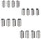 YFaith 16 Pcs Stainless Steel Threaded Insert M8 to M10 and M6 to M8 Self-Tapping Threadeds Sleeve, Silver 15 mm Threaded Nuts Conversion Kit, Suitable for Moulds, Mechanical Devices