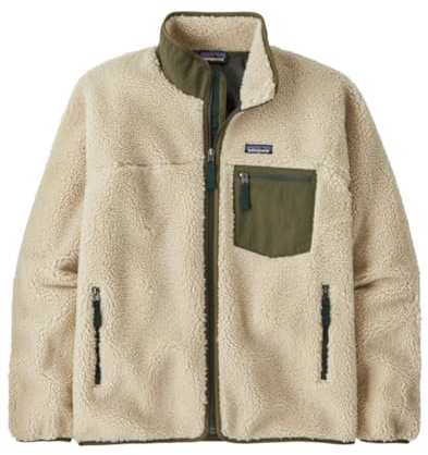 PATAGONIA M's Classic Retro-x Jkt Giacca, Dark Natural w/Verde basino, S Uomo