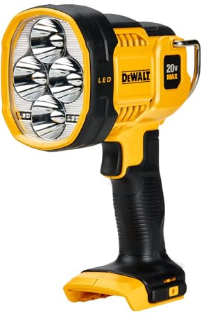 DEWALT 20V MAX LED Work Light, Handheld Spotlight with 508 Yard Distance, Pivoting Head, 1500 Lumens, Cordless, Battery Not Included (DCL043)
