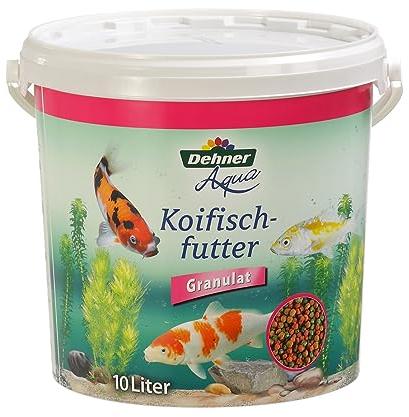 Dehner Aqua Fischfutter, Koifischfutter Granulat, 10 l