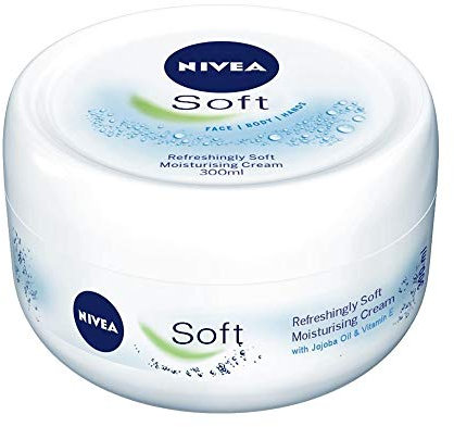 12 x NIVEA Crema Idratante Rinfrescante Soft Multiuso Vaso 300 Ml