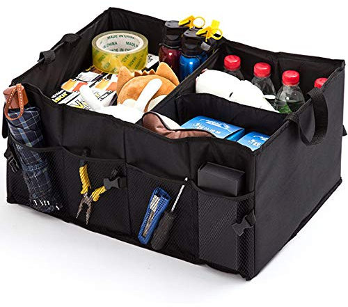 Kaxich Organisateur de Coffre Voiture Multi-Poche Boîte de Rangement de Voiture Pliable Sac de Rangement Bien Rangé Auto pour Tous Les véhicules Automobiles SUV