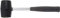 Toolland Maillet en caoutchouc, 200g, manche en métal, idéal pour le camping & la pose de sols