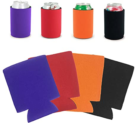 Raffreddatore per Lattine, Manicotto di Birra, Can Insulator Cooler, Cooler Sleeve Raffredda Lattina, Manicotti per Lattine di Birra, per bottiglie di lattine forniture, 4 colori, 4 pezzi