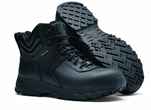 Shoes for Crews Guard Mid, Safety Shoes CE Certified S3 HRO WR SRC, Unisex Work Boots with Slip Resistant Outsole, Water Repellent Safe Work Shoes for Men and Women